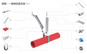 單管——側向抗震支架